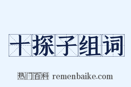 十探子组词是什么意思的图片